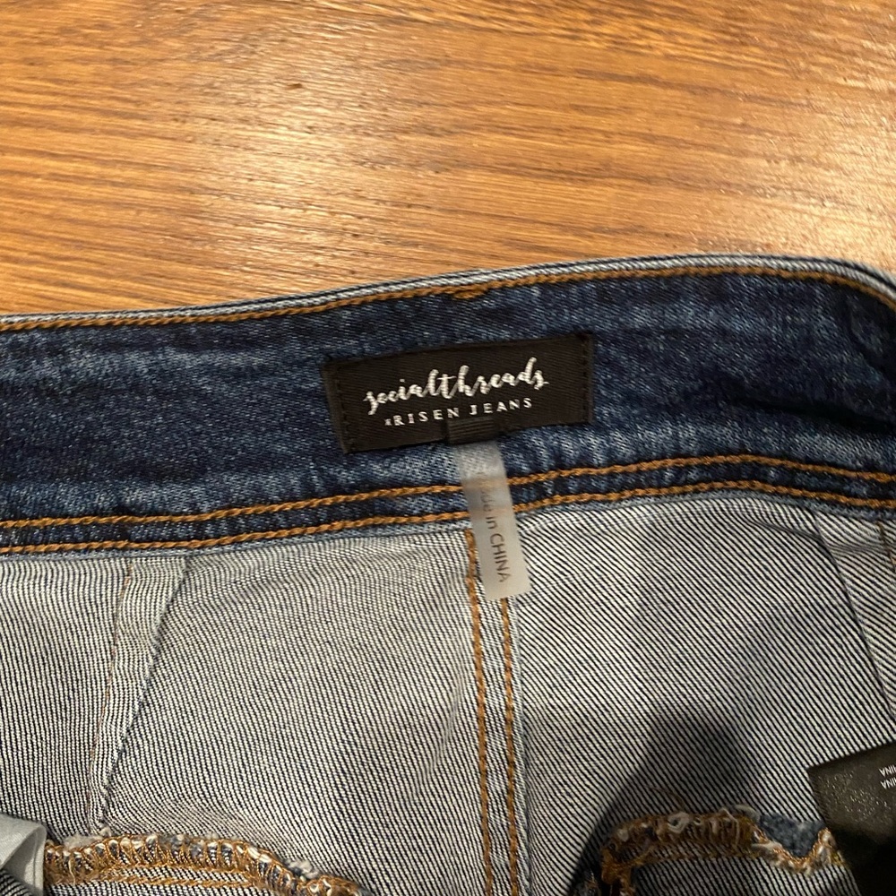 Social Threads Women's Blue Boot Cut Jeans